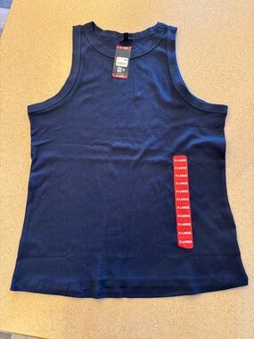 Express Navy Ribbed Tank Top